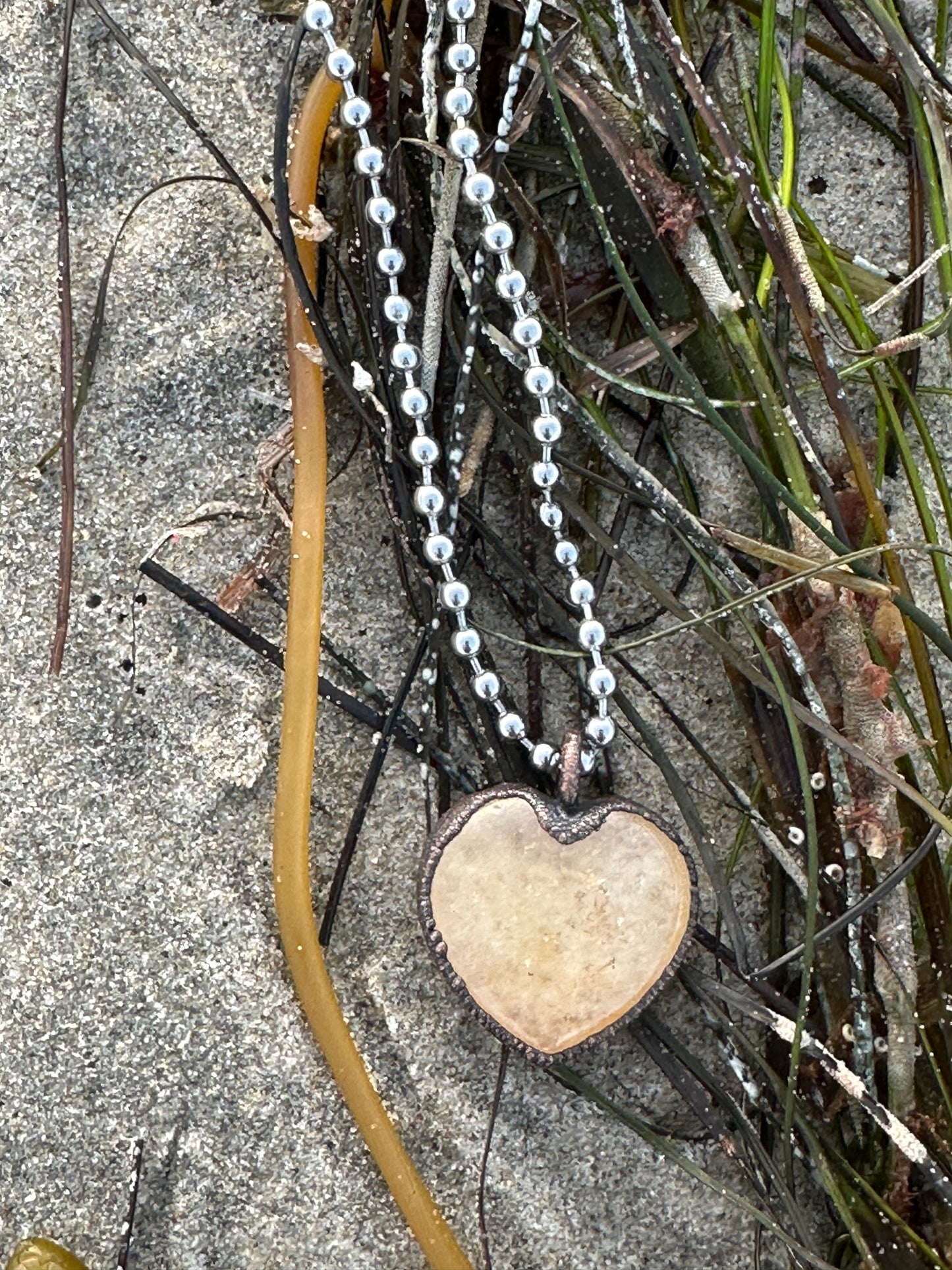 D. Heart Necklace | Yellow Aventurine |