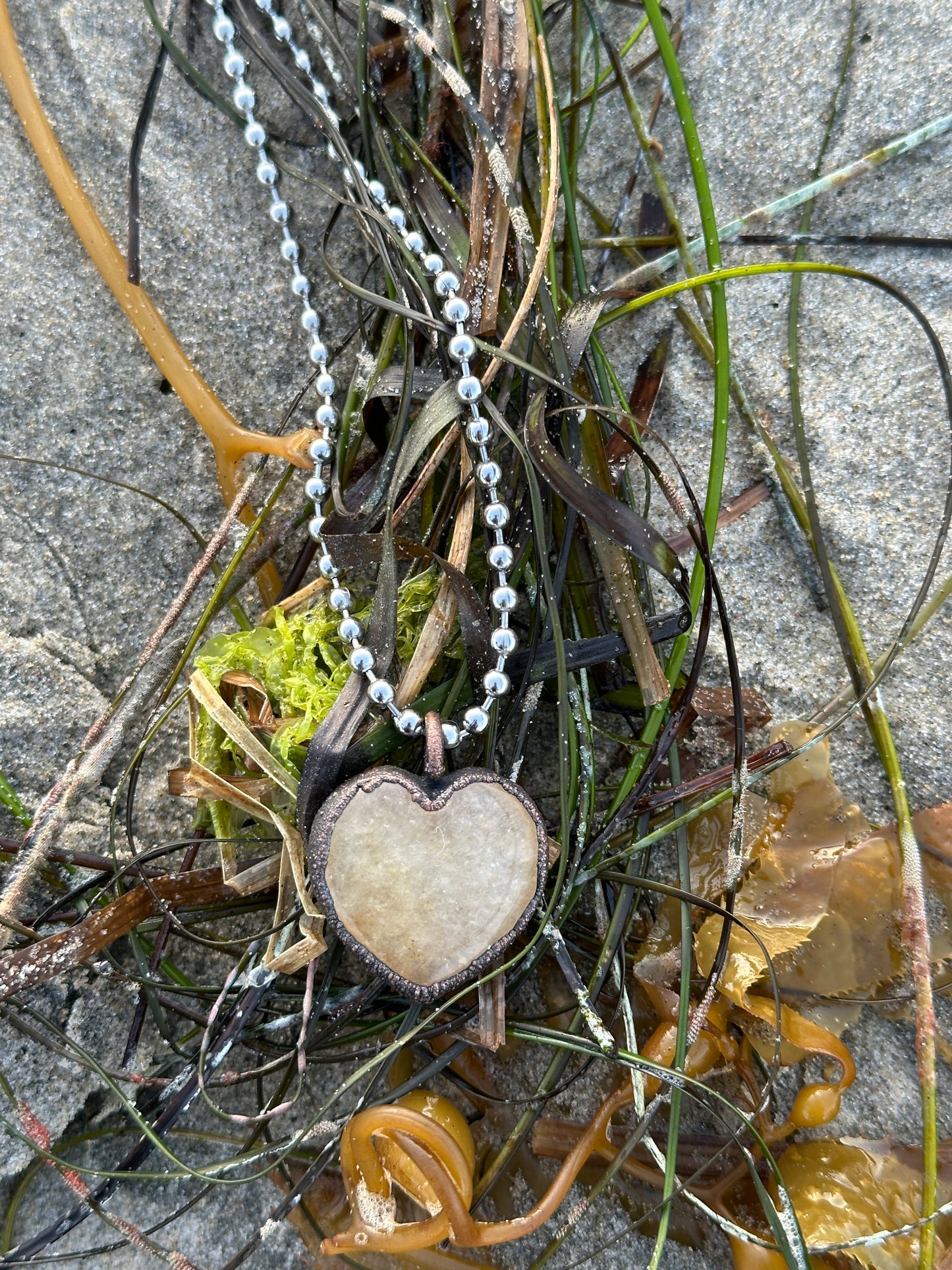 D. Heart Necklace | Yellow Aventurine |